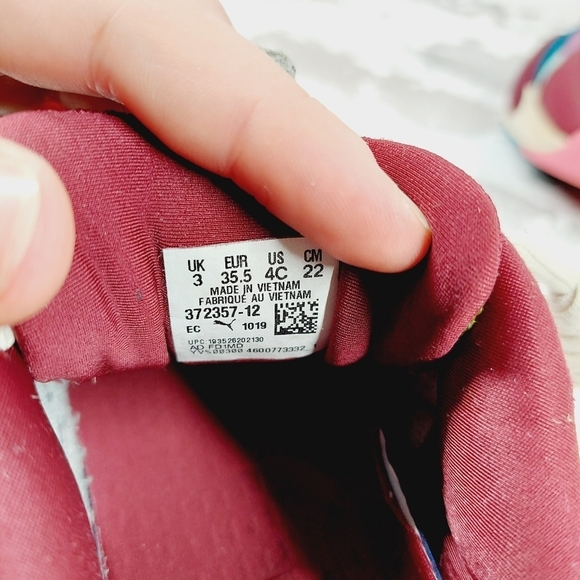 Puma RS-X Multicolor Lace-Up Puzzle Cabernet Shoes K925 - Picture 11 of 12